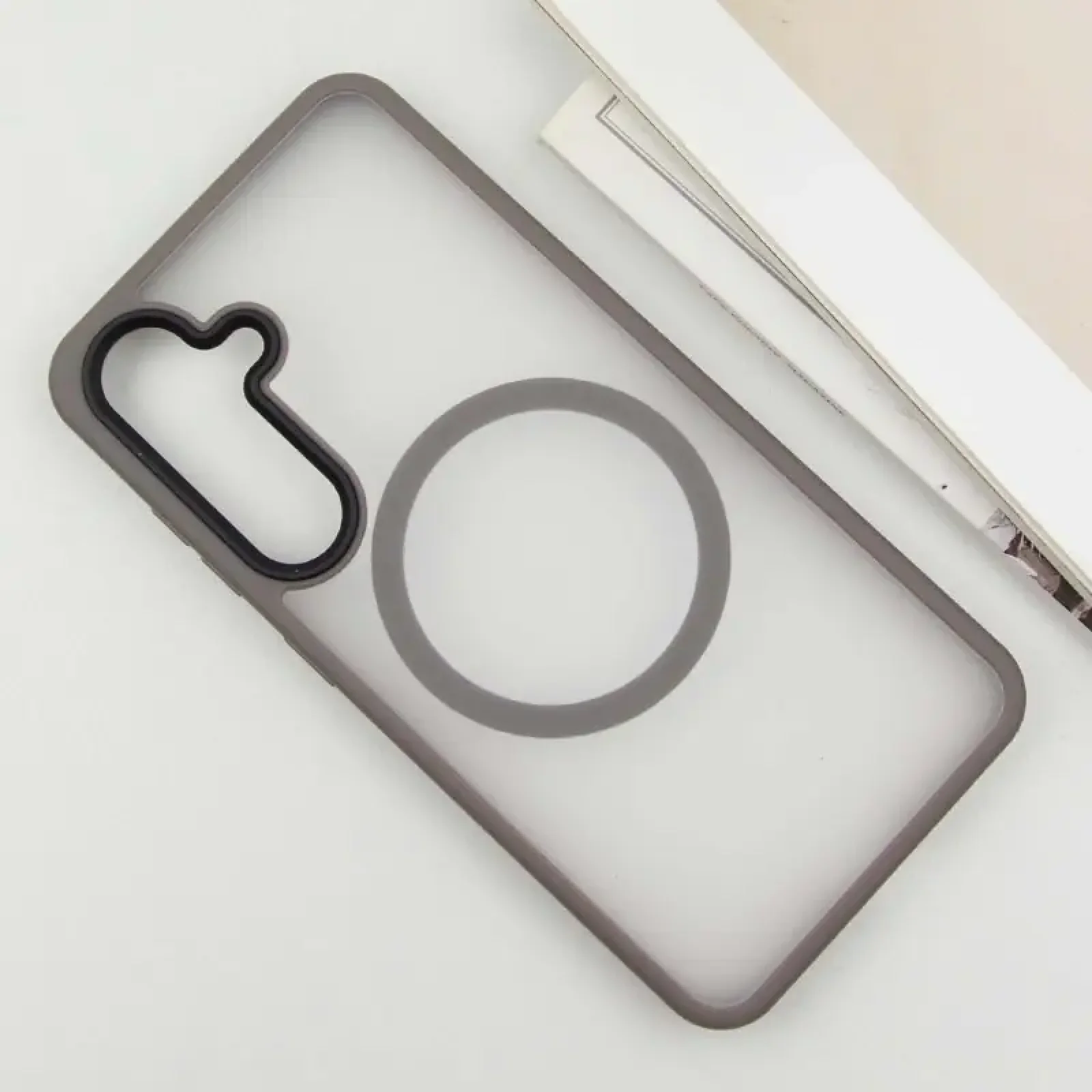 Чохол TPU+PC Metal Buttons with MagSafe Colorful для Samsung Galaxy S25 Plus Grey