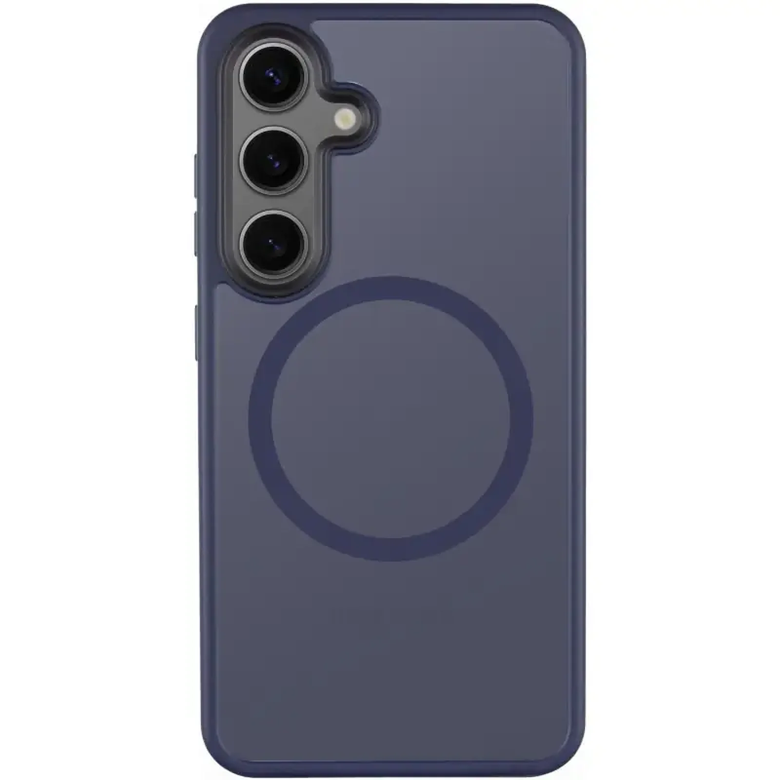 Чохол TPU+PC Metal Buttons with MagSafe Colorful для Samsung Galaxy S25 Plus Navy Blue