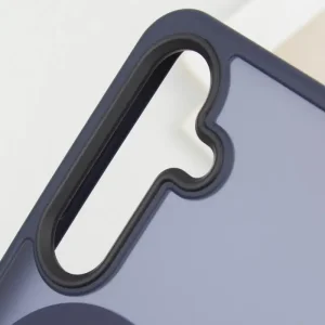 Чохол TPU+PC Metal Buttons with MagSafe Colorful для Samsung Galaxy S25 Plus Navy Blue