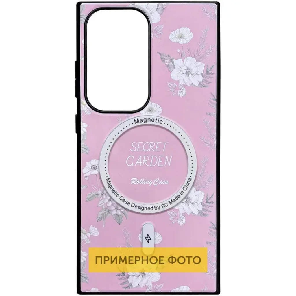 Чохол TPU+PC Soft Secret Garden with MagFit для Samsung Galaxy S25 Pink