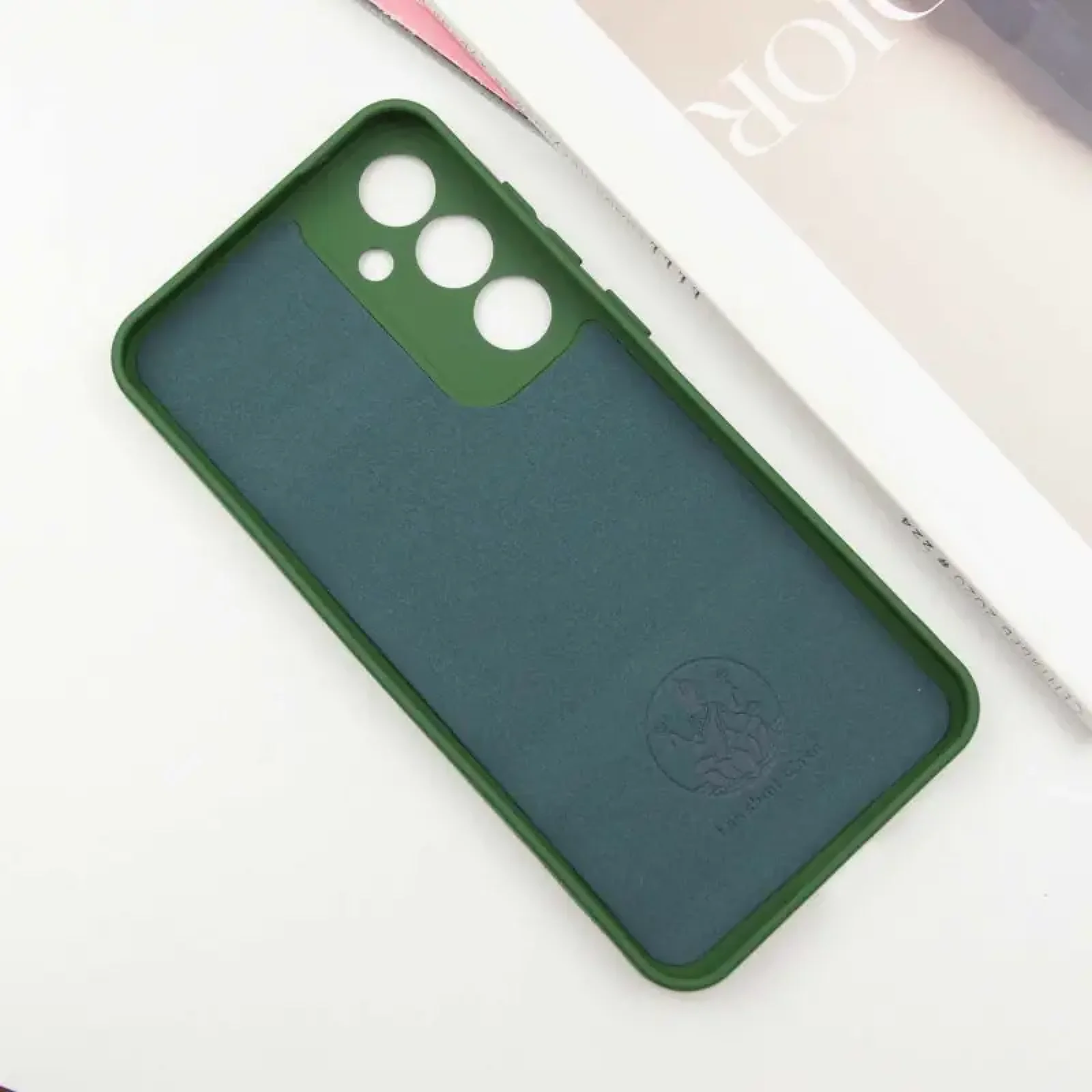 Чохол Silicone Cover Lakshmi Full Camera (AA) для Samsung Galaxy S25 Dark Green