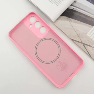 Чехол Silicone Cover Lakshmi Full Camera (AA) with MagFit для Samsung Galaxy S25 Light Pink