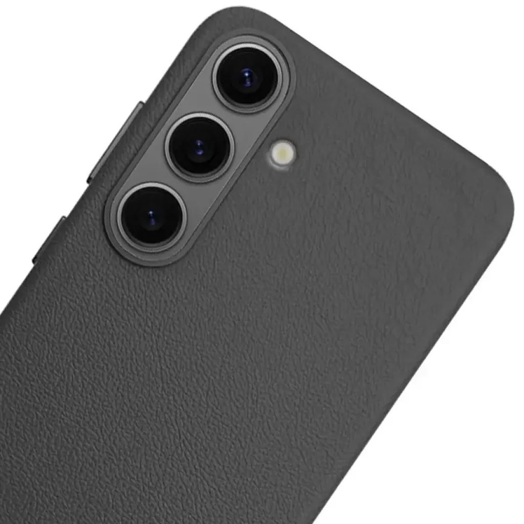 Чехол Leather Case (AAA) для Samsung Galaxy S25 Black