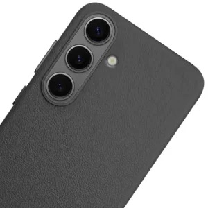 Чехол Leather Case (AAA) для Samsung Galaxy S25 Black
