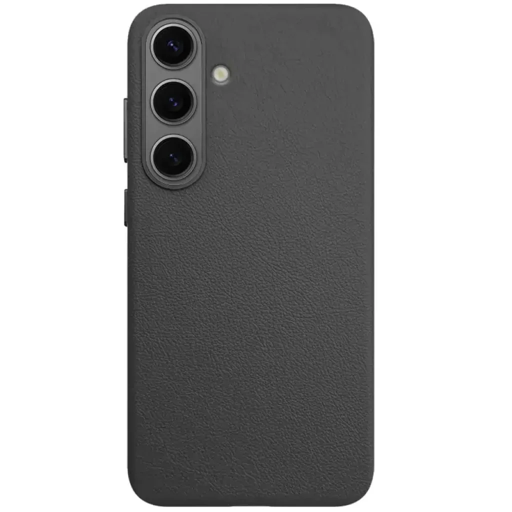 Чехол Leather Case (AAA) для Samsung Galaxy S25 Black
