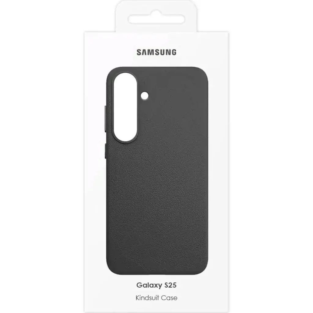 Чехол Leather Case (AAA) для Samsung Galaxy S25 Black