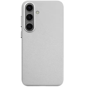 Цвет: Серый - Чехол Leather Case (AAA) для Samsung Galaxy S25 Stone