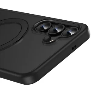 Чохол TPU+PC MagSafe Colorful HQ Ring для Samsung Galaxy S25 Black