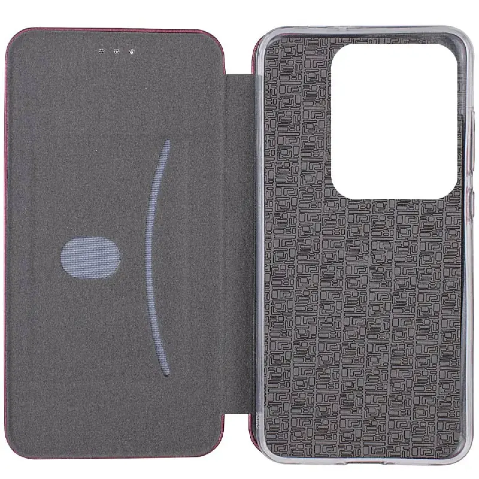Чехол Classy PU Case для Xiaomi Redmi Note 14 5G Bordo