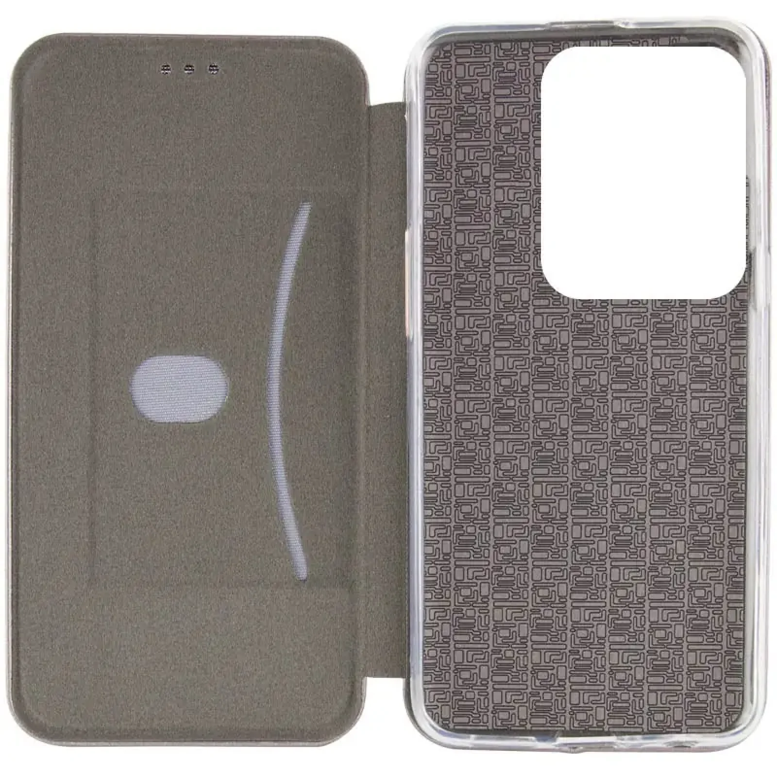 Чехол Classy PU Case для Xiaomi Redmi Note 14 5G Grey