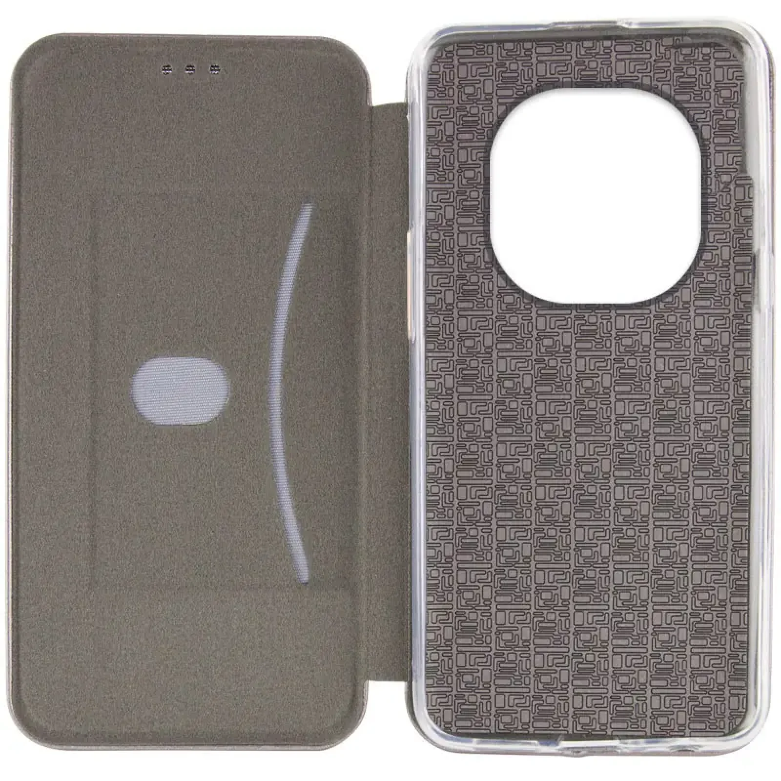 Чохол Classy PU Case для Xiaomi Redmi Note 14 Pro 5G, Xiaomi Redmi Note 14 Pro Plus 5G Grey