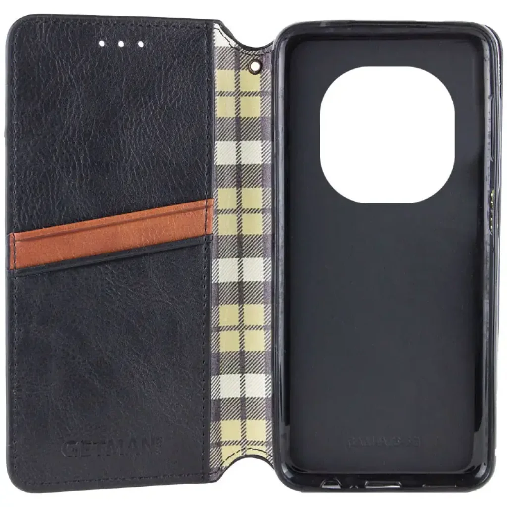 Чохол Getman Cubic PU Case для Xiaomi Redmi Note 14 Pro 5G, Xiaomi Redmi Note 14 Pro Plus 5G Black