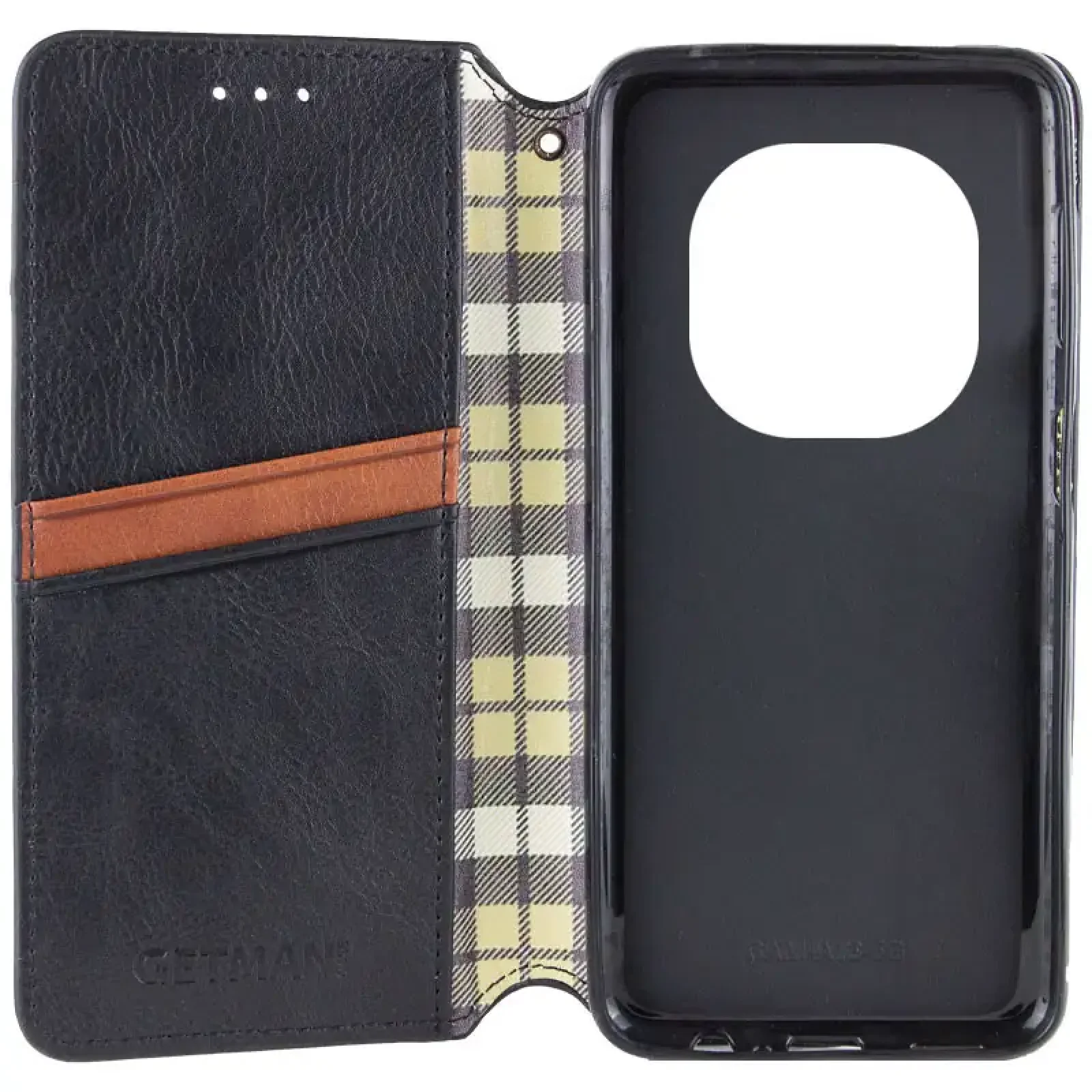Чехол Getman Cubic PU Case для Xiaomi Redmi Note 14 Pro 5G, Xiaomi Redmi Note 14 Pro Plus 5G Black