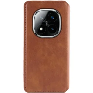 Чохол Getman Cubic PU Case для Xiaomi Redmi Note 14 Pro 5G, Xiaomi Redmi Note 14 Pro Plus 5G Brown