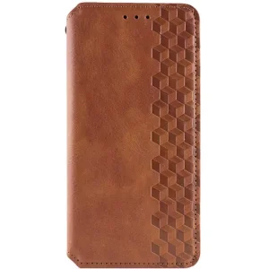 Чохол Getman Cubic PU Case для Xiaomi Redmi Note 14 Pro 5G, Xiaomi Redmi Note 14 Pro Plus 5G Brown