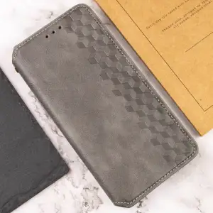 Чохол Getman Cubic PU Case для Xiaomi Redmi Note 14 Pro 5G, Xiaomi Redmi Note 14 Pro Plus 5G Grey