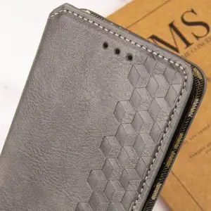Чохол Getman Cubic PU Case для Xiaomi Redmi Note 14 Pro 5G, Xiaomi Redmi Note 14 Pro Plus 5G Grey