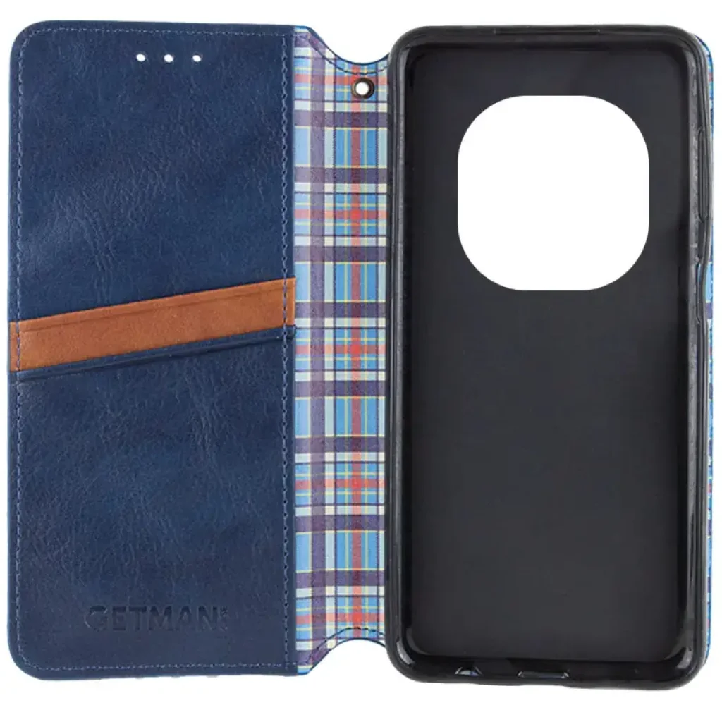 Чохол Getman Cubic PU Case для Xiaomi Redmi Note 14 Pro 5G, Xiaomi Redmi Note 14 Pro Plus 5G Blue