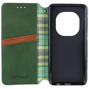Чохол Getman Cubic PU Case для Xiaomi Redmi Note 14 Pro 5G, Xiaomi Redmi Note 14 Pro Plus 5G Green