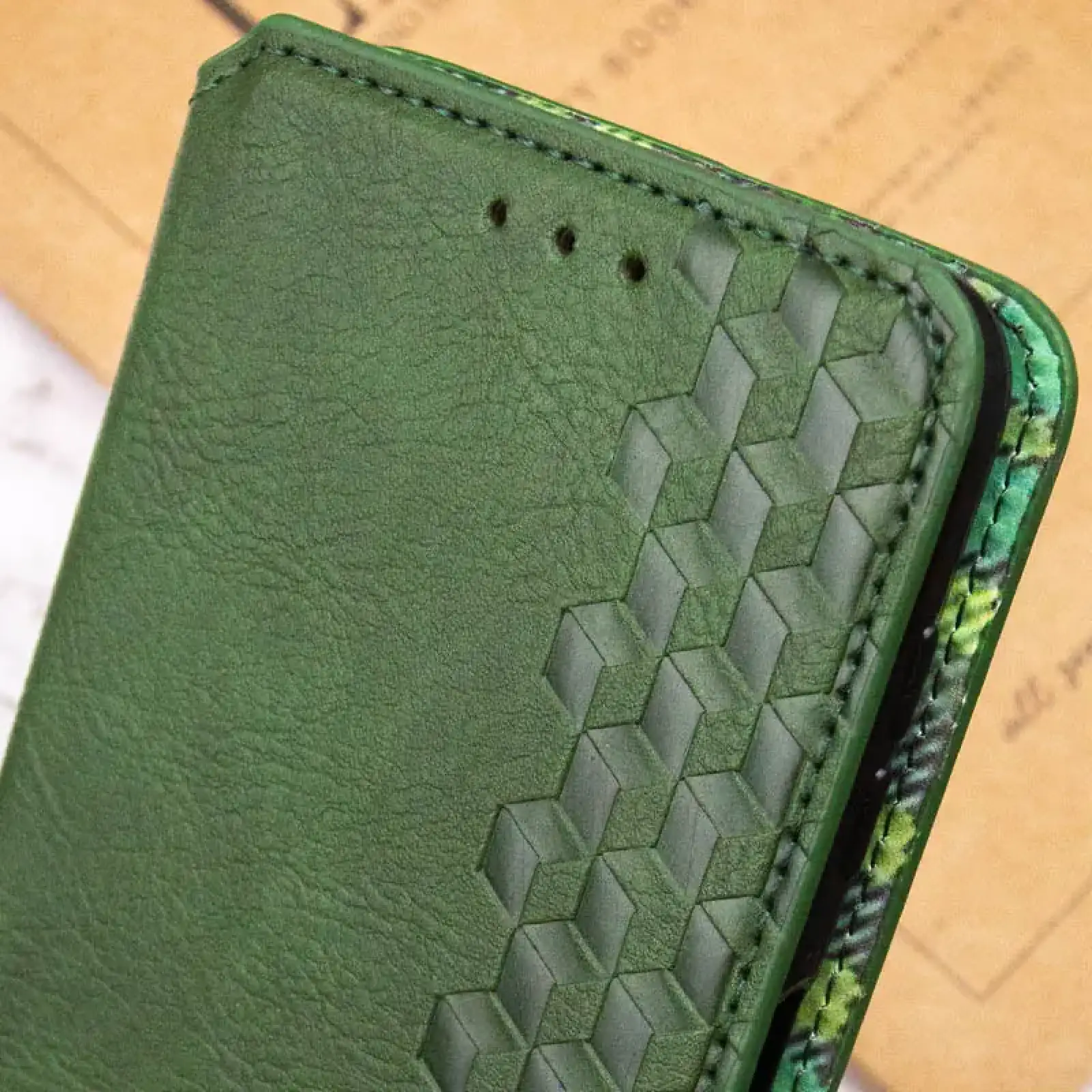 Чохол Getman Cubic PU Case для Xiaomi Redmi Note 14 Pro 5G, Xiaomi Redmi Note 14 Pro Plus 5G Green