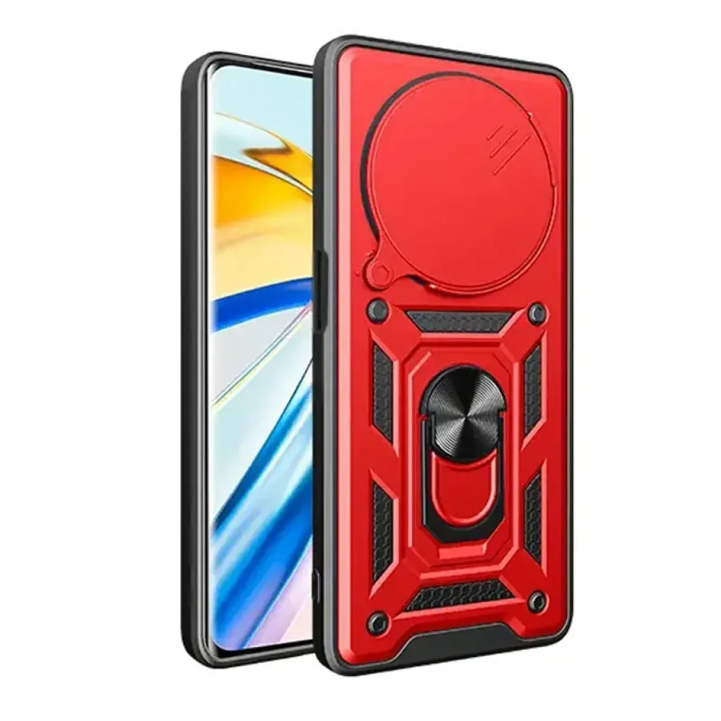 Чехол Camshield Serge Ring для Xiaomi Redmi Note 14 Pro 5G, Poco X7 5G Red