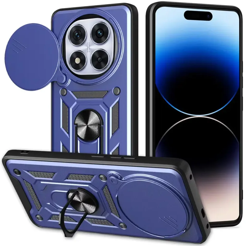 Чохол Camshield Serge Ring для Xiaomi Redmi Note 14 Pro 5G, Poco X7 5G Blue