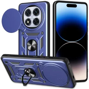 Цвет: Синий - Чехол Camshield Serge Ring для Xiaomi Redmi Note 14 Pro 5G, Poco X7 5G Blue