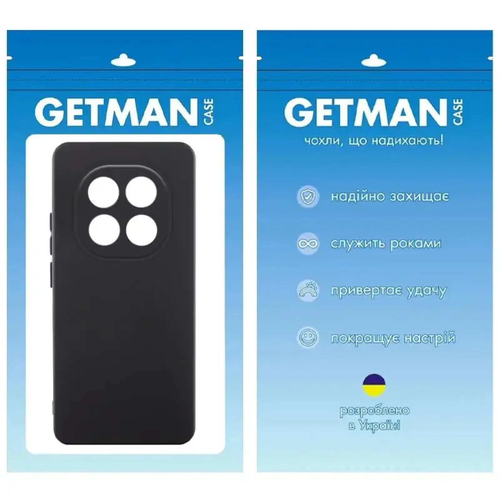 Чохол TPU GETMAN Liquid Silk Full Camera для Xiaomi Redmi Note 14 Pro Plus 5G Black