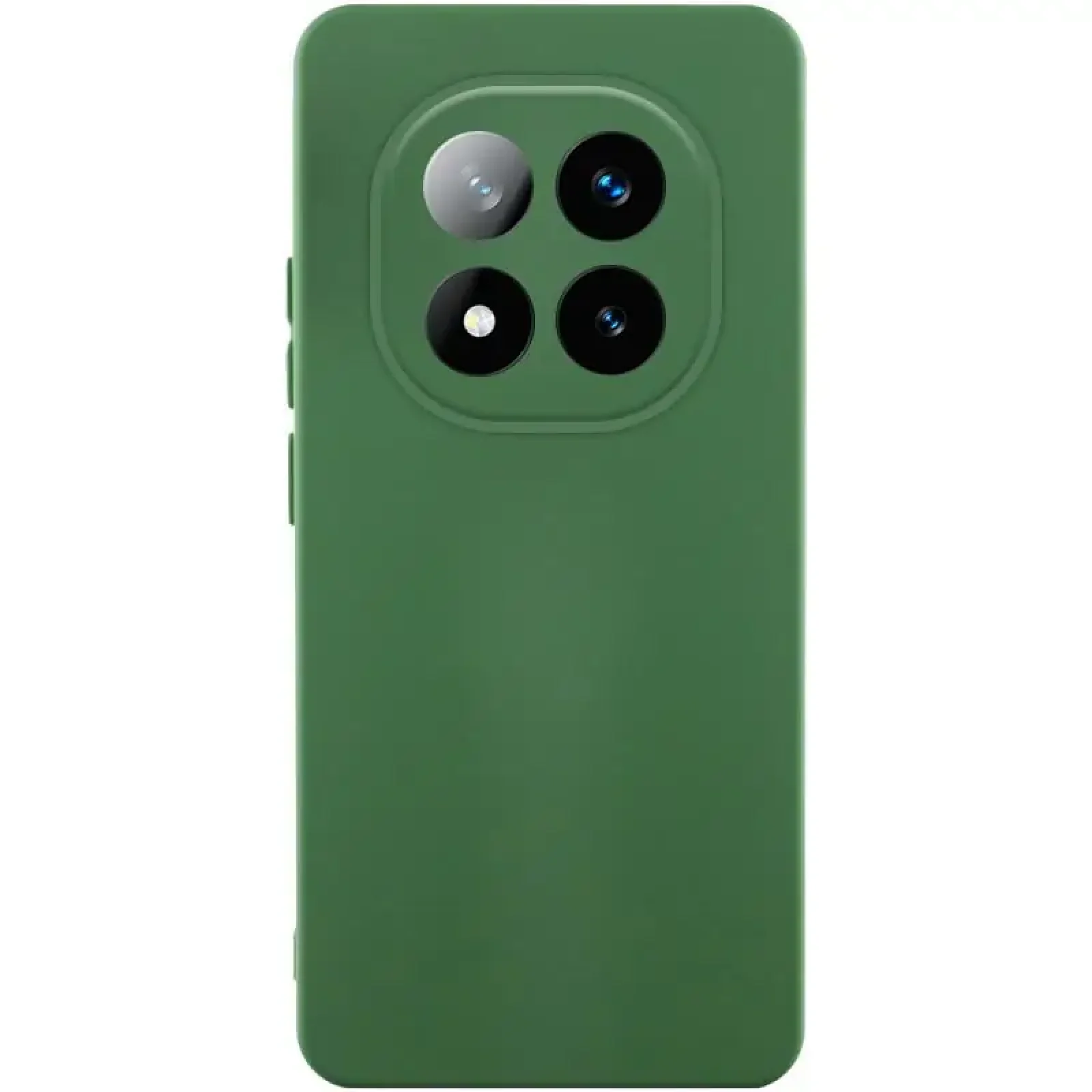 Чохол TPU GETMAN Liquid Silk Full Camera для Xiaomi Redmi Note 14 Pro Plus 5G Dark Green