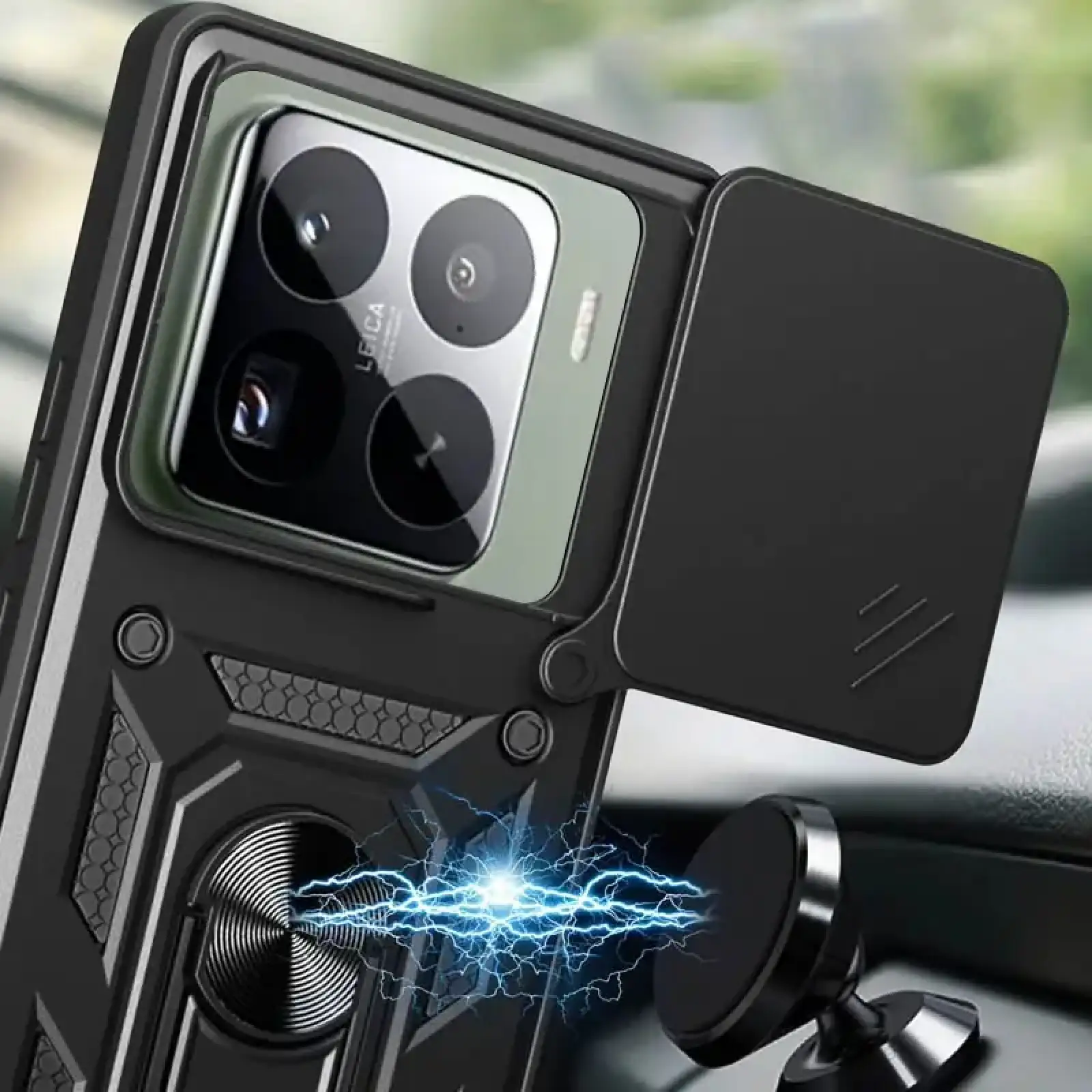 Чехол Camshield Serge Ring для Xiaomi 15 Black