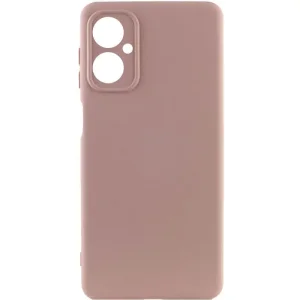 Цвет: Розовый - Чехол Silicone Cover Lakshmi Full Camera (AA) для Motorola Moto G55 5G Pink Sand