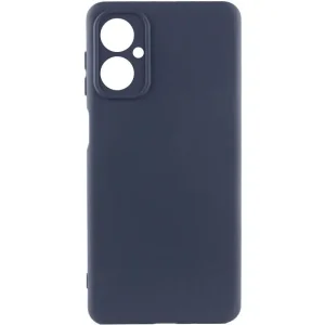 Цвет: Синий - Чехол Silicone Cover Lakshmi Full Camera (AA) для Motorola Moto G55 5G Midnight Blue