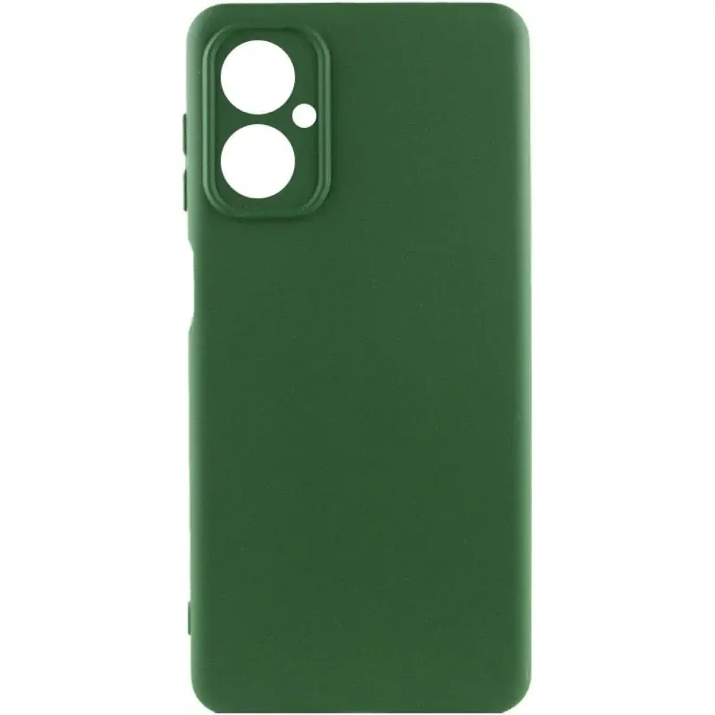 Чехол Silicone Cover Lakshmi Full Camera (AA) для Motorola Moto G55 5G Dark Green