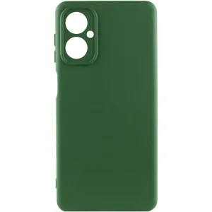 Цвет: Зеленый - Чехол Silicone Cover Lakshmi Full Camera (AA) для Motorola Moto G55 5G Dark Green