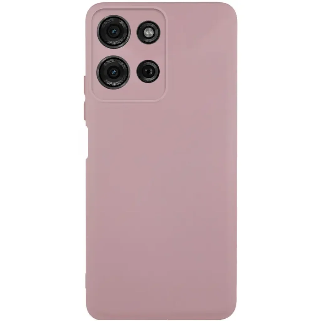 Чохол Silicone Cover Lakshmi Full Camera (AA) для Motorola Moto G75 5G Pink Sand