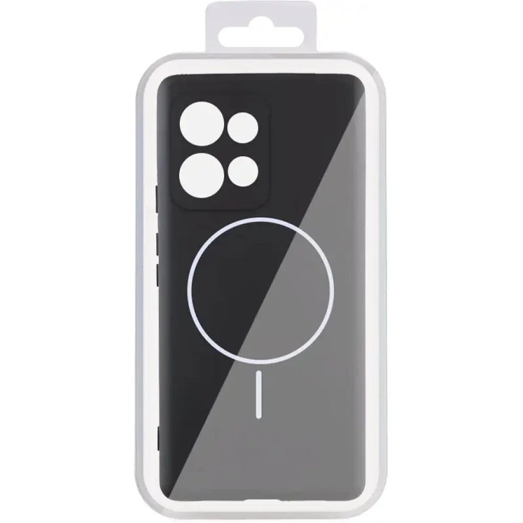 Чохол Silicone Cover Lakshmi Full Camera (AA) with MagFit для Motorola Moto G75 5G Black