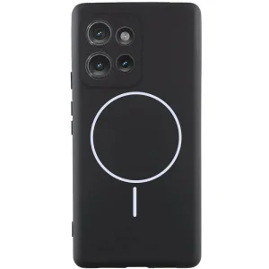 Чохол Silicone Cover Lakshmi Full Camera (AA) with MagFit для Motorola Moto G75 5G Black