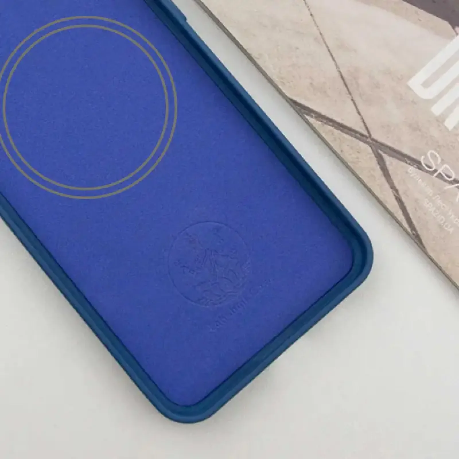 Чохол Silicone Cover Lakshmi Full Camera (AA) with MagFit для Motorola Moto G75 5G Navy Blue