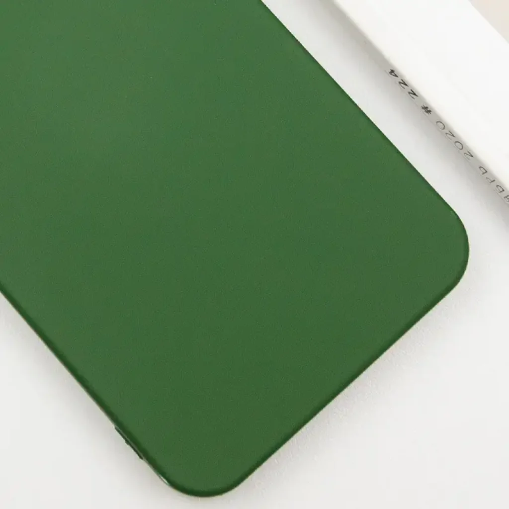 Чохол Silicone Cover Lakshmi Full Camera (AA) with MagFit для Motorola Moto G75 5G Dark Green
