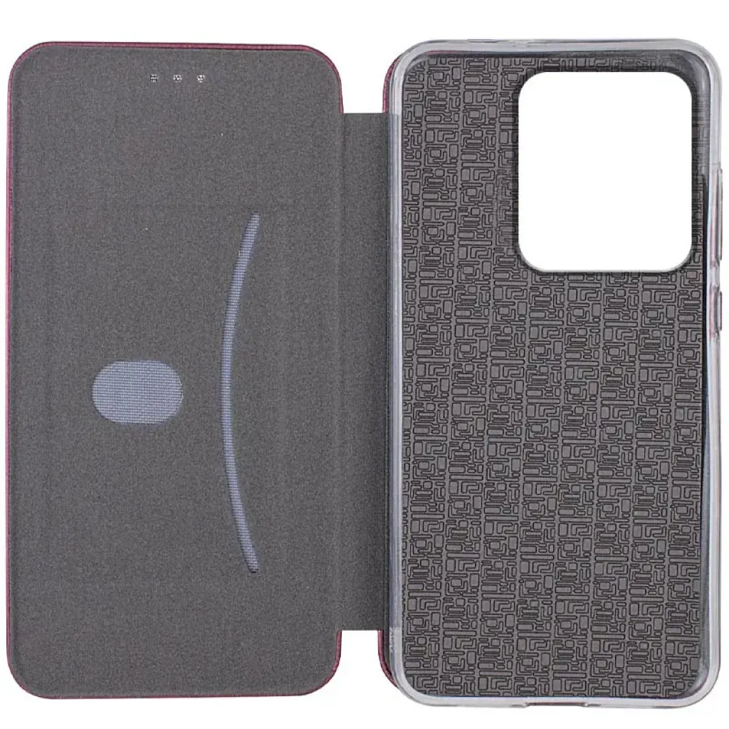 Чехол Classy PU Case для Motorola Moto G75 5G Bordo