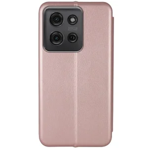 Чехол Classy PU Case для Motorola Moto G75 5G Rose Gold