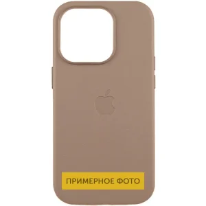 Цвет: Бежевый - Чехол Leather Case (AAA) with MagSafe для Apple iPhone 16e Taupe