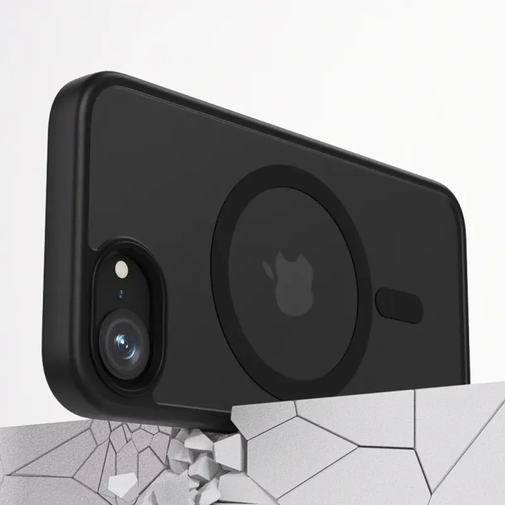 Чохол Metal Buttons with MagSafe Colorful для Apple iPhone 16e Black