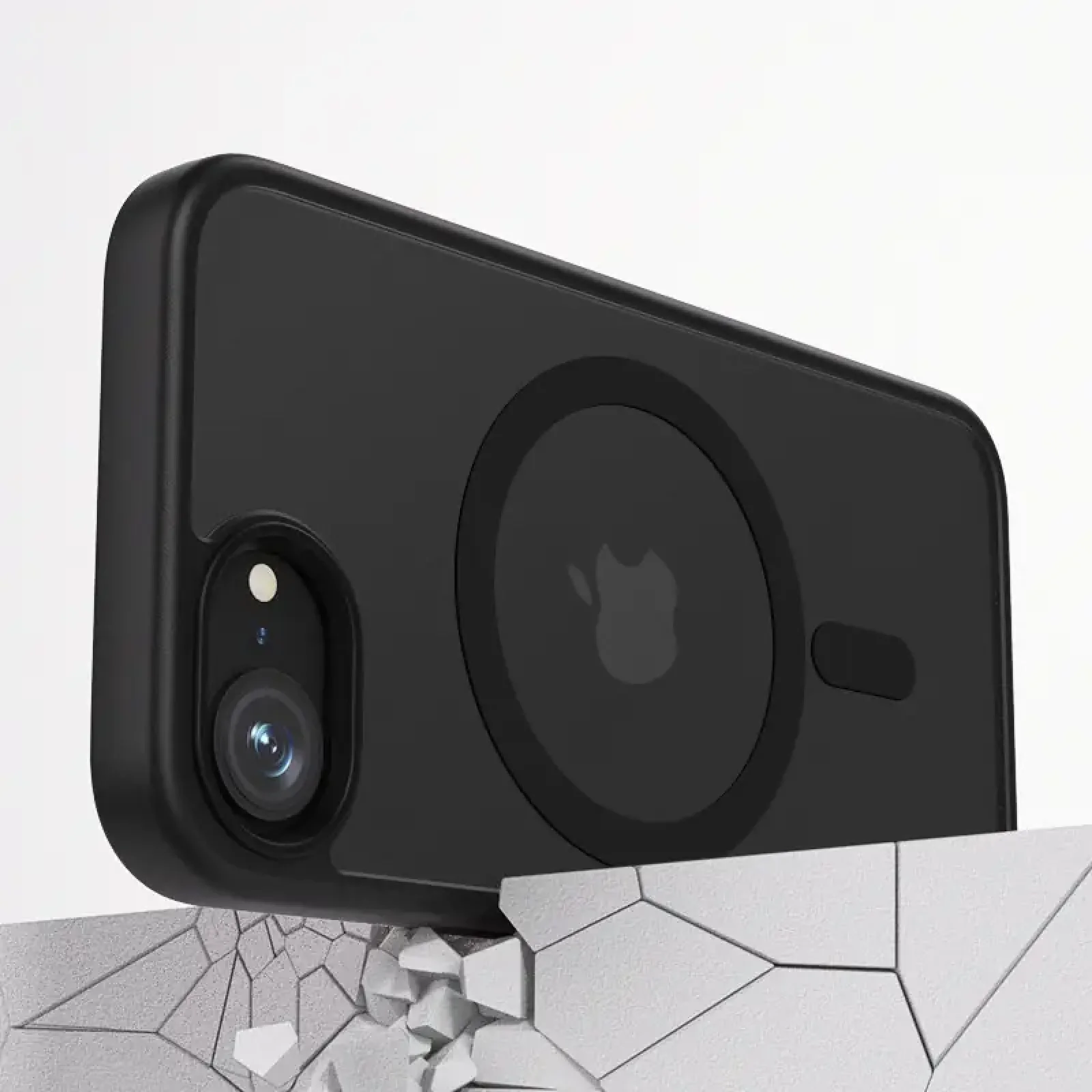 Чехол Metal Buttons with MagSafe Colorful для Apple iPhone 16e Black