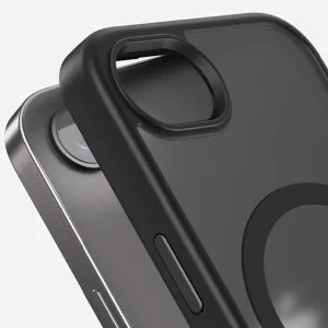 Чохол Metal Buttons with MagSafe Colorful для Apple iPhone 16e Black