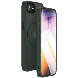 Чохол Metal Buttons with MagSafe Colorful для Apple iPhone 16e Dark Green