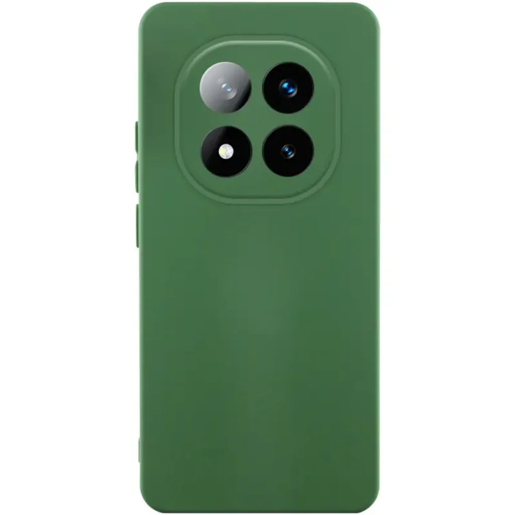 Чохол Silicone Cover Lakshmi Full Camera (AA) для Xiaomi Redmi Note 14 Pro 4G/5G Dark Green