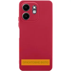 Чохол TPU GETMAN Liquid Silk Full Camera для Xiaomi Redmi Note 14 Pro 4G Dark Red