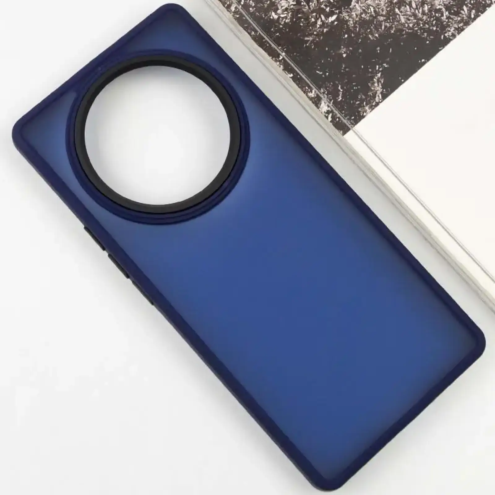Чехол TPU+PC Lyon Frosted для Xiaomi Redmi Note 14 Pro 4G Navy Blue