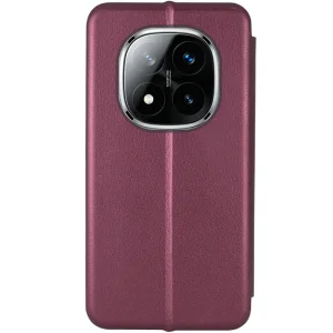 Чохол Classy PU Case для Xiaomi Redmi Note 14 Pro 4G Bordo